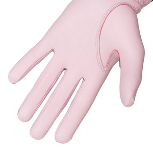 Gants de golf pour femmes avec logo personnalisé, en cuir de cabretta rose véritable, doux et de qualité supérieure, en peau de mouton, pour dames - Product Image 5