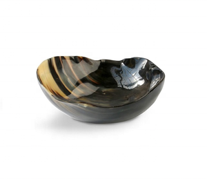 Best Selling Carved Buffalo Horn Vintage Salad Fruit Serving Bowl Indian Horn Dinnerware for Business Gifts - Product Image 6