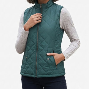 Ladies Winter Puffer Vest Lightweight Insulated Sleeveless <b>Bodywarmer</b> Quilted Outerwear Vest Ideal For Hiking Casual Formal Wear - Product Image 3
