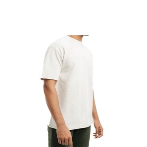 Camiseta Blanca de Manga Corta para Hombre, Corte Regular, Personalizada, 100% Algodón, Estilo Casual, Cuello Redondo, Tejido de Punto, Transpirable, Logotipo Frontal - Product Image 3