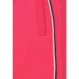 Women's Pink Hooded Tracksuit <b>Full</b> <b>Zip</b> <b>Sweatshirt</b> with Side Pockets Solid Color Casual Wear Autumn Season Regular Fit - Product Image 6