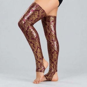 Medias adhesivas para pole dance para mujer, con cobertura hasta el muslo, agarre fuerte, elásticas, suaves, cómodas y con soporte. - Product Image 1