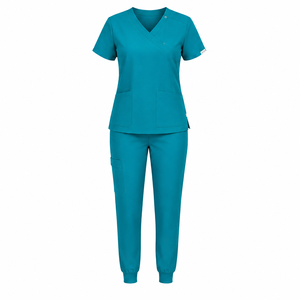 Uniformes Médicos Premium para Hospital, Traje Quirúrgico para Hombres y Mujeres, Cuello en V, Elástico, Uniformes para Enfermeros y Doctores, Tela Antibacteriana y Transpirable - Product Image 6