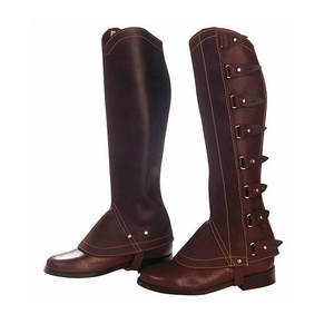 Protectores de Cuero para Patas de Caballo, Resistentes, para Entrenamiento Ecuestre al Aire Libre - Product Image 1