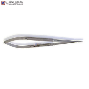 Portaagujas Micro de 18.5 cm Jacobson para Instrumentos Médicos con Mordazas Rectas TC, Mecanismo de Bloqueo Manual, Mango con Estándar de Seguridad MOL - Product Image 3