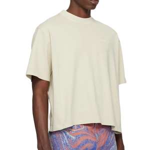 Nueva camiseta personalizada con logo impreso, de alta calidad, para hombre, 100% algodón, holgada, premium, informal. - Product Image 6