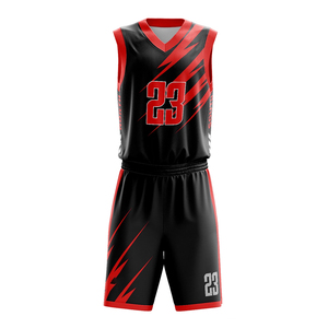 Basketball Uniform <b>Sets</b> Sublimation Team Wear Plus Size Custom Unisex Wholesale Customized High Quality Sublimated Sportswear - Product Image 3