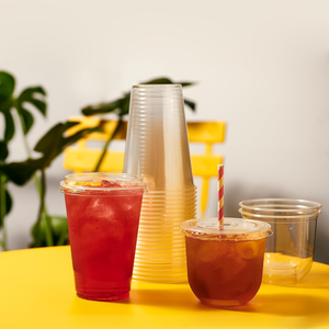 Gobelets froids jetables modernes en PLA de 12 oz, biodégradables, recyclables, anti-fuite, résistants au congélateur, sans BPA ni PFAS, pour café glacé et sécurité alimentaire - Product Image 1