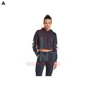 Fabricant OEM/ODM Personnalisé – Sweat à Capuche Court Oversize pour Femme – Fournisseur de Sweats à Capuche Tendance – Basiques Lourds en Coton Mélangé - Product Image 5
