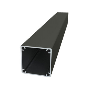 Poteau en aluminium profilé en T robuste série 6000, 50x50, 2,4 m de long, services de soudage et de pliage. Monument Noir ou Blanc Perle - Product Image 1