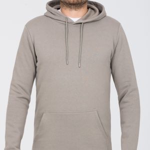 Sudadera con capucha de invierno para hombre 2024, talla grande, con cremallera, de color liso, forro polar, 100% algodón, puños y dobladillo acanalados, cordón ajustable, tallas grandes, hecha a medida, varios colores - Product Image 4