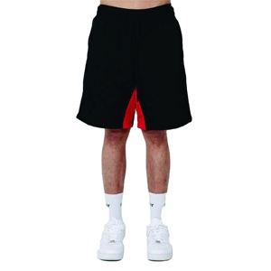 Shorts de plage décontractés en coton pour hommes, respirants, à séchage rapide, légers, avec cordon de serrage, couleur unie - Product Image 1