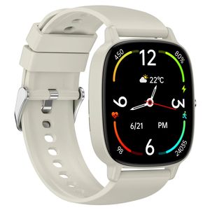 Montre connectée pour <span class=keywords><strong>femme</strong></span> P122, écran tactile complet de 1,85 pouce, étanche IP67, appel magnétique BT, moniteur de fréquence cardiaque, silicium pour femmes - Product Image 4
