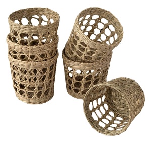 Custom Candle Holder For Wedding Decoration Seagrass Candle Holders <b>Lanterns</b> and Candle Jars OEM in Vietnam Manufacturer - Product Image 2