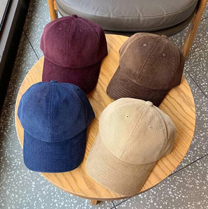 Gorra de béisbol de pana con logo y color ajustables, estilo desestructurado de 6 paneles y perfil bajo para invierno y actividades al aire libre, hecha en Vietnam. - Product Image 4