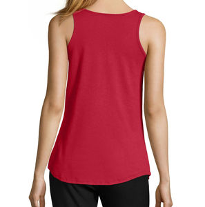 Women's <b>Red</b> Sleeveless <b>Tank</b> <b>Top</b> Scoop Neck Knitted Solid Color Casual Wear - Product Image 5