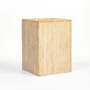 Modern Solid Wood Nightstand Minimalist Design Bedroom Furniture With Full Marble Design For Home Hotels Furniture - Product Image 4