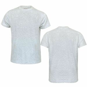 Men's Regular Fit 100% Cotton Jersey T-Shirt <b>Short</b> <b>Sleeve</b> O-Neck Casual Solid Color Breathable Knitted Plain Dyed Black White - Product Image 5