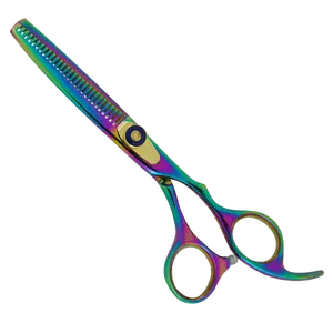 7 Inch Japanese Steel Curved Blade <b>Dog</b> Grooming <b>Scissors</b> Thinning Round Tip <b>Dog</b> Pet Grooming Shears - Product Image 1