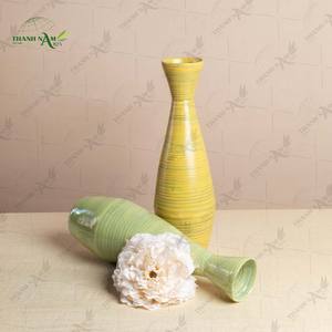 Vase en bambou en vente chaude, fabriqué à 100% en bambou naturel filé, pour la décoration intérieure et extérieure, en provenance du Vietnam - Product Image 4