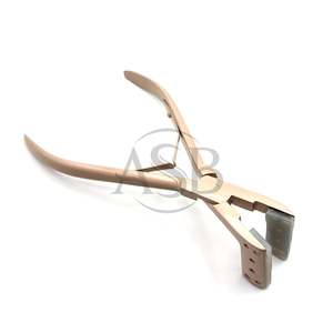 คีมต่อผมสแตนเลสสีนู้ดพร้อมสายรัดสแตนเลส  รับสกรีนโลโก้ตามแบบ - Product Image 3