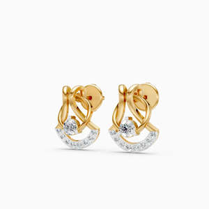 Boucles d'oreilles clous classiques plaquées rhodium avec zircon rouge et accents de diamants, bijoux romantiques unisexes pour mariage, cadeau - Product Image 4