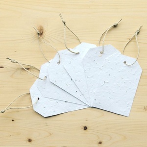 Wholesale Custom <b>Extra</b> <b>Large</b> Paper Eco-Friendly Plantable Wildflower Handmade Clothing Labels Hangtags Customized Size Thank You - Product Image 1