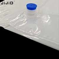 Sacs BIB en EVOH transparent pour l'emballage de boissons 5L 20L 100L 220L, résistants aux fuites, avec bouchon refermable et valve bleue de 1 pouce -30°C