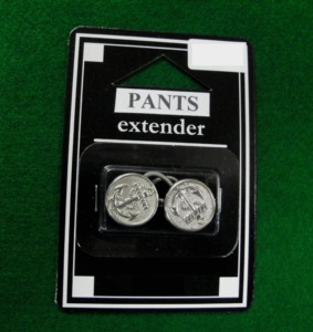 DK-348BB Prolongateur de bouton de pantalon 19 mm |   Bouton rond en métal avec logo ancre en relief, sans nickel, style classique - Product Image 5