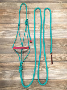 Adjustable Rope Horse Halter with Matching Lead 2 Knot <b>Braided</b> Design OEM ODM Horse Riding Equipment - Product Image 2