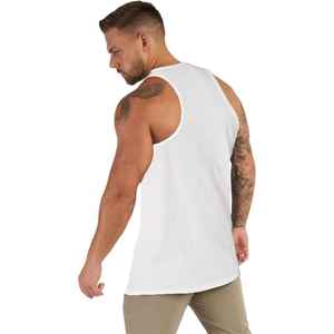 Débardeur pour homme en coton 100% de qualité supérieure, doux et personnalisé, avec logo personnalisé, 180 GSM, vente en gros - Product Image 5