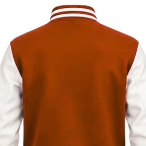 Veste universitaire décontractée pour homme, style baseball, avec manches longues, ourlet côtelé et fermeture à boutons-pression sur le devant - Product Image 5
