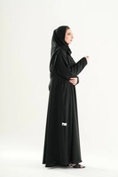 Abaya musulmane de luxe grande taille, robe de voyage traditionnelle et modeste, vente en gros, vêtements d'été brodés de haute qualité pour femmes