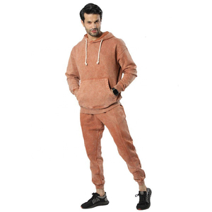 Conjunto Deportivo de Hombre PATCH HOUSE con Capucha, Cortavientos, de Forro Polar, Pantalones y Sudadera de Algodón de Color Sólido, Casual y Transpirable - Product Image 4