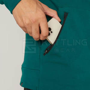 2024 usine en gros hommes Gym Fitness Hoodies Logo personnalisable 100% coton grande taille hiver impression bouffée techniques fermeture éclair - Product Image 4