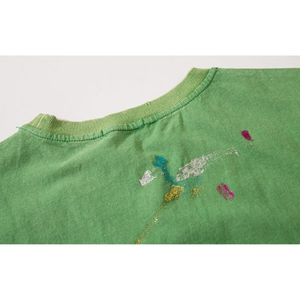 Oversized Knitted T-Shirt Premium Streetwear Loose Fit Luxury Formal Solid Embroidered Silk Screen Printed Front Logo <b>for</b> <b>Men</b> - Product Image 3