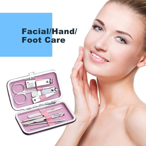 OEM ODM Stainless Steel <b>Manicure</b> <b>Kits</b> with Stylish Butterfly Lock Leather Case Professional Nail Care Tools Sets - Product Image 3