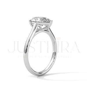 Premium VVS Pear Cut Moissanite Diamond Prong Solitaire <b>Ring</b> for Women Silver Gold Rose Gold Plating Options Free Shipping - Product Image 4