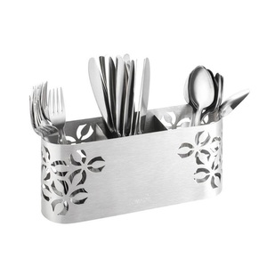 Organizador de cubiertos de acero inoxidable con múltiples compartimentos para ahorrar espacio - Product Image 1