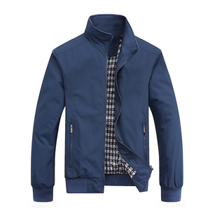 Latest Design <b>Men's</b> Stand Bomber Jackets High Quality Solid Color Windbreaker Custom Made Front <b>Winter</b> Wear Eco-Friendly Heated - Product Image 1