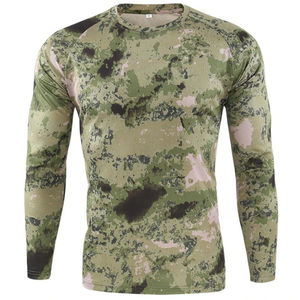 T-shirts de chasse à manches courtes pour hommes, en maille, imprimés numériquement, motif camouflage, personnalisables, pour activités de plein air, vente en gros - Product Image 2