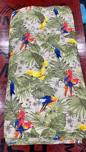 Tissu imprimé perroquet tropical, tissu popeline peigné tissé, écologique, absorbant l'humidité, respirant, léger, pour femmes - Product Image 4