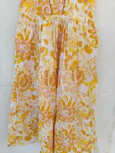 Robe longue d'été bohème élégante 100 % coton, coupe évasée, décontractée pour femme, légère et confortable, idéale pour la plage, vente en gros - Product Image 4