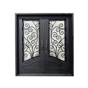 Premium outdoor main gate made of rust-resistant wrought iron; features an exquisite design, is waterproof, and is easy to use. - Product Image 1