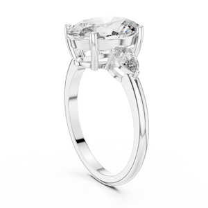 Anillo de Compromiso de Lujo con Diamante Moissanite - Product Image 3