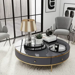 Bandeja Metálica Hecha a Mano, Lujosa y Clásica, Dorada, Decorativa, para Interiores de Primera Calidad, Bandeja Metálica Hecha a Mano, Color Negro Sombra Premium - Product Image 5