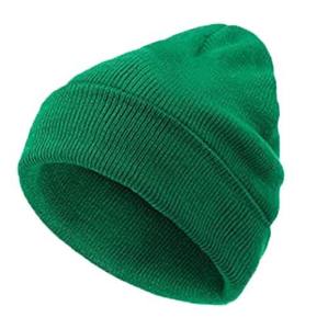 Custom Logo Printed 100% Acrylic <b>Flat</b> Knitted Solid Color Adjustable Beanie Winter <b>Hats</b> for Unisex Adults - Product Image 4