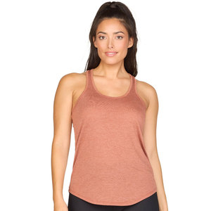 <b>Women</b> Dark Grey Stylish Activewear Sports Tank <b>Top</b> with <b>Mesh</b> Design Racerback Tank <b>Tops</b> - Product Image 5