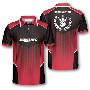 Polo de bowling respirant à manches courtes pour équipe sportive, uniforme de sport anti-humidité, sublimation, vente en gros, OEM - Product Image 3