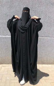 2026 Dubai Style Solid Vintage Sequined Handmade Breathable Polyester <b>Eid</b> Women's Prayer Lightweight Long Sleeve Maxi Abaya - Product Image 2